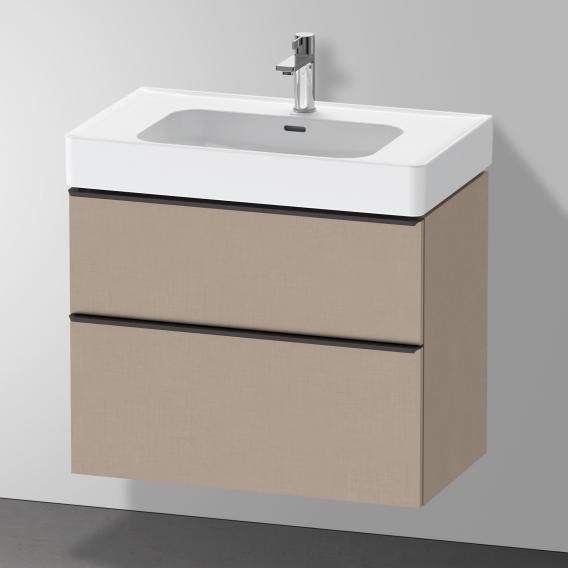 Duravit D-Neo 梳妝台搭配 2 個拉出式隔層 亞麻