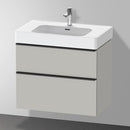Duravit D-Neo vanity unit with 2 pull-out compartments matt concrete grey