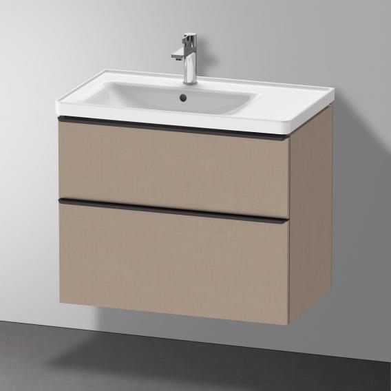 Duravit D-Neo 梳妝台搭配 2 個拉出式隔層 亞麻