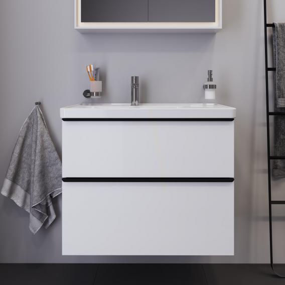 Duravit D-Neo vanity unit with 2 pull-out compartments white high gloss