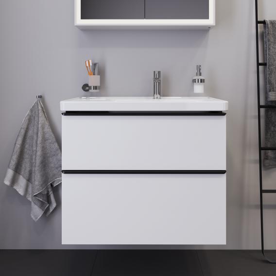 Duravit D-Neo vanity unit with 2 pull-out compartments matt white