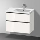 Duravit D-Neo vanity unit with 2 pull-out compartments white high gloss
