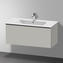 Duravit D-Neo vanity unit with 1 pull-out compartment matt concrete grey