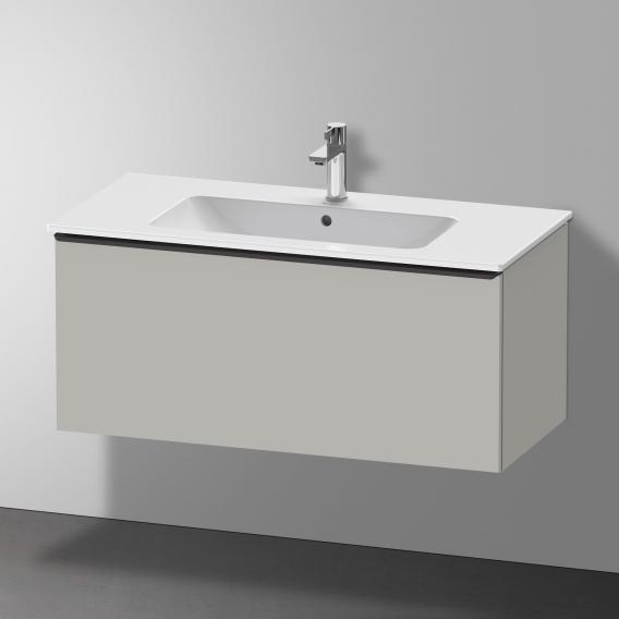 Duravit D-Neo vanity unit with 1 pull-out compartment matt concrete grey