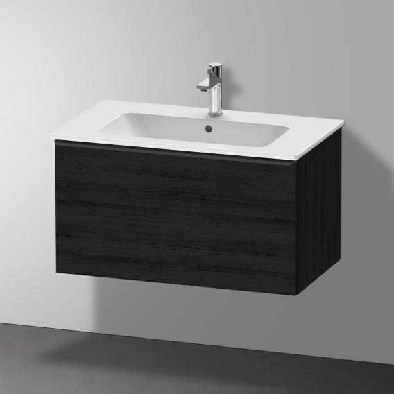 Duravit D-Neo vanity unit with 1 pull-out compartment black oak