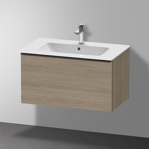 Duravit D-Neo vanity unit with 1 pull-out compartment terra oak