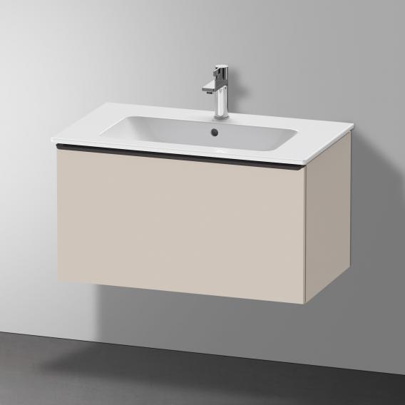 Duravit D-Neo 梳妝台搭配 1 個拉出式隔層 霧面灰褐色