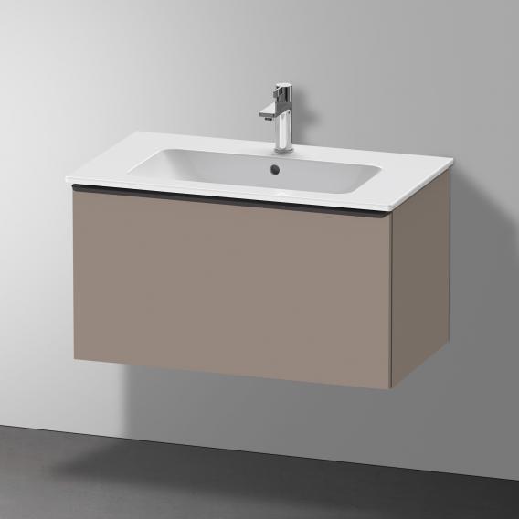 Duravit D-Neo 梳妝台，附 1 個拉出式隔層 霧面玄武岩