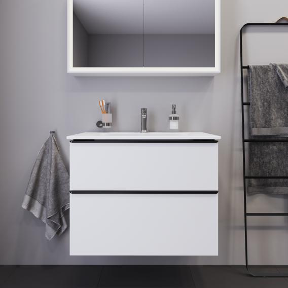 Duravit D-Neo vanity unit with 2 pull-out compartments matt white