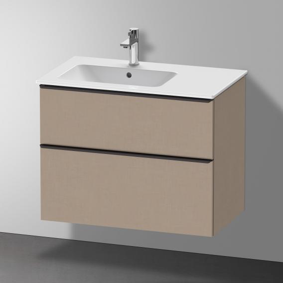 Duravit D-Neo vanity unit with 2 pull-out compartments linen