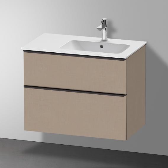 Duravit D-Neo vanity unit with 2 pull-out compartments linen