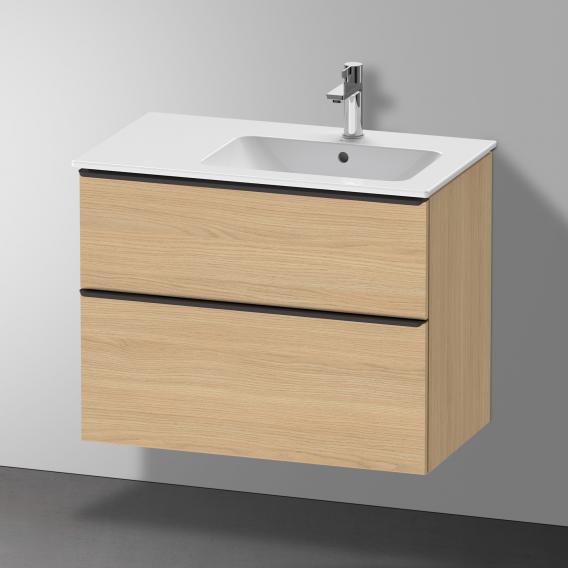 Duravit D-Neo vanity unit with 2 pull-out compartments natural oak