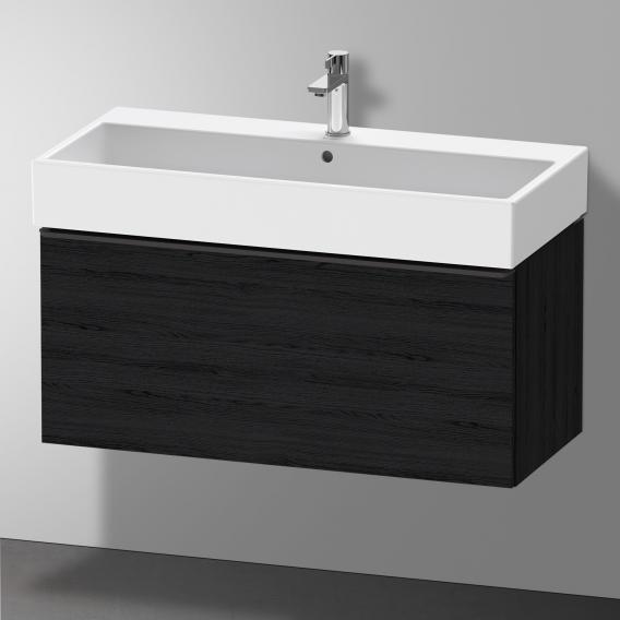 Duravit D-Neo vanity unit with 1 pull-out compartment black oak