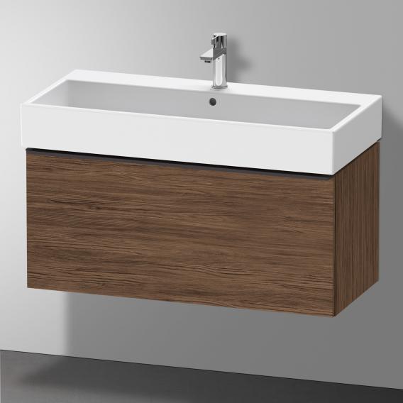 Duravit D-Neo vanity unit with 1 pull-out compartment dark walnut