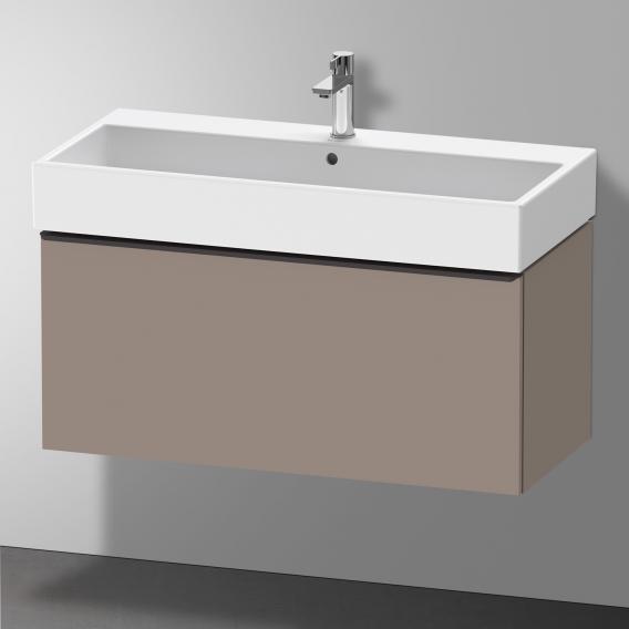 Duravit D-Neo 梳妝台，附 1 個拉出式隔層 霧面玄武岩