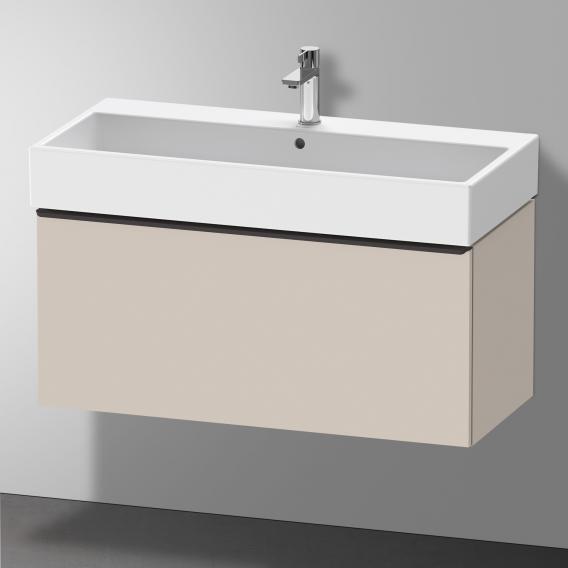 Duravit D-Neo 梳妝台搭配 1 個拉出式隔層 霧面灰褐色