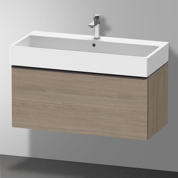 Duravit D-Neo vanity unit with 1 pull-out compartment terra oak