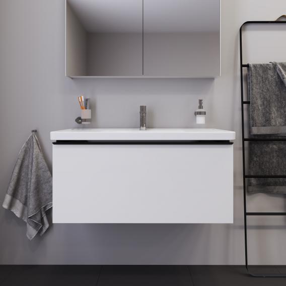 Duravit D-Neo vanity unit with 1 pull-out compartment matt white