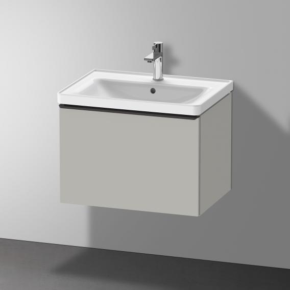 Duravit D-Neo 梳妝台搭配 1 個拉出式隔間 霧面混凝土灰色