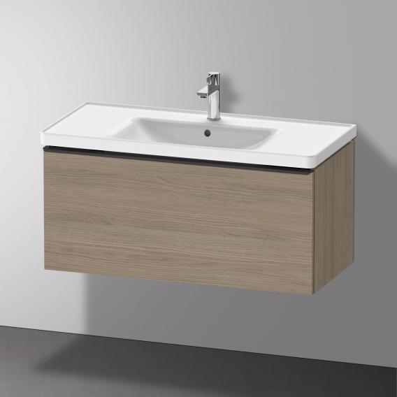 Duravit D-Neo vanity unit with 1 pull-out compartment terra oak