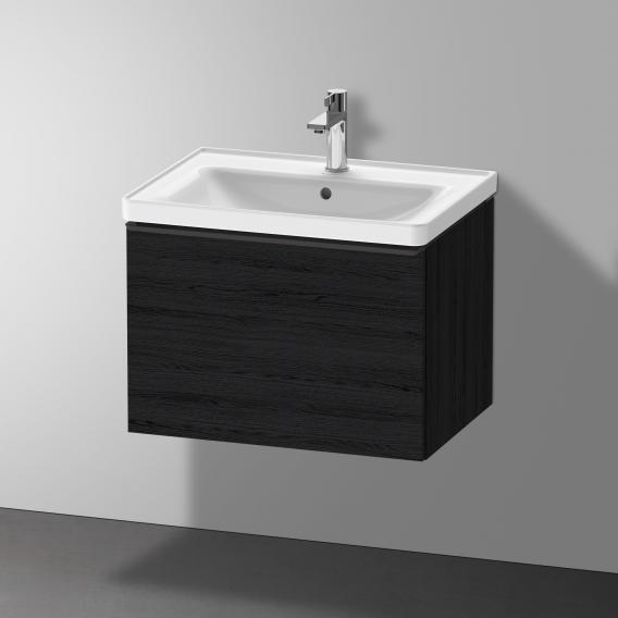 Duravit D-Neo 梳妝台搭配 1 個拉出式隔層黑橡木