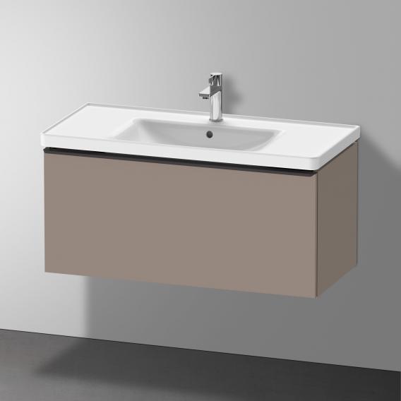 Duravit D-Neo 梳妝台，附 1 個拉出式隔層 霧面玄武岩