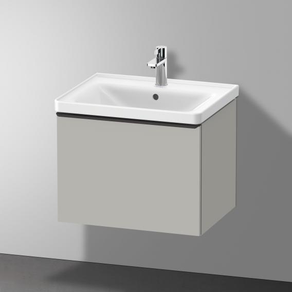 Duravit D-Neo vanity unit with 1 pull-out compartment matt concrete grey