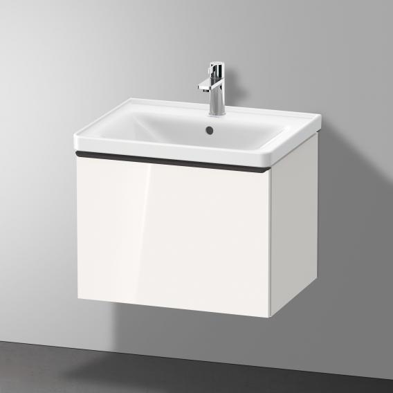 Duravit D-Neo 梳妝台，附 1 個拉出式隔層，白色高光