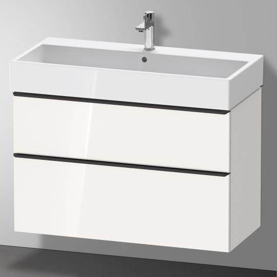 Duravit D-Neo 梳妝台搭配 2 個拉出式隔層白色高光