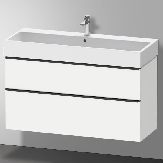 Duravit D-Neo vanity unit with 2 pull-out compartments matt white