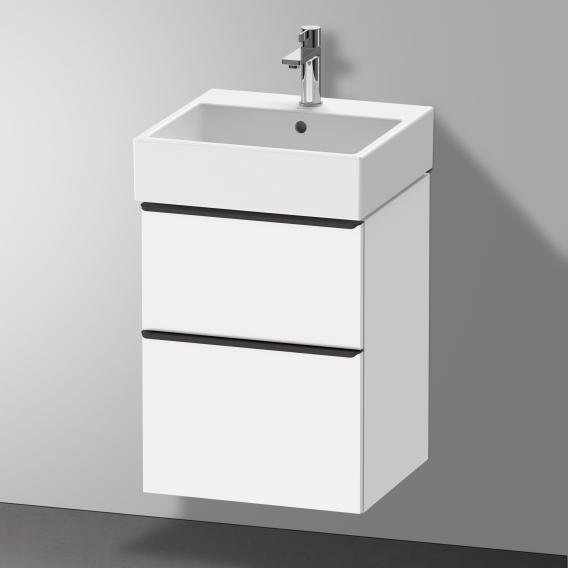 Duravit D-Neo 梳妝台搭配 2 個拉出式隔層 霧面白色