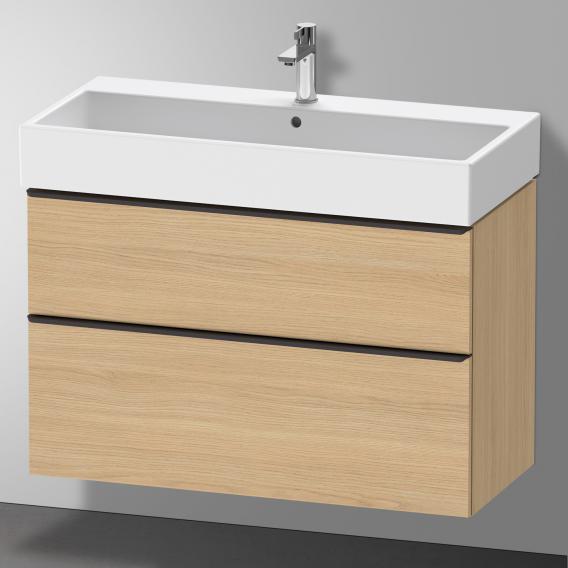 Duravit D-Neo vanity unit with 2 pull-out compartments natural oak