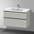 Duravit D-Neo vanity unit with 2 pull-out compartments matt concrete grey
