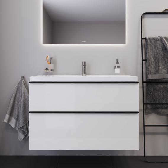 Duravit D-Neo vanity unit with 2 pull-out compartments white high gloss