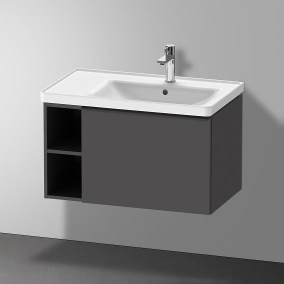 Duravit D-Neo washbasin with vanity unit with 1 pull-out compartment and 1 shelf element