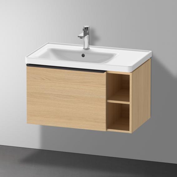 Duravit D-Neo washbasin with vanity unit with 1 pull-out compartment and 1 shelf element