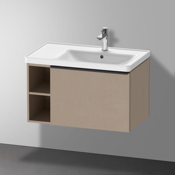 Duravit D-Neo washbasin with vanity unit with 1 pull-out compartment and 1 shelf element