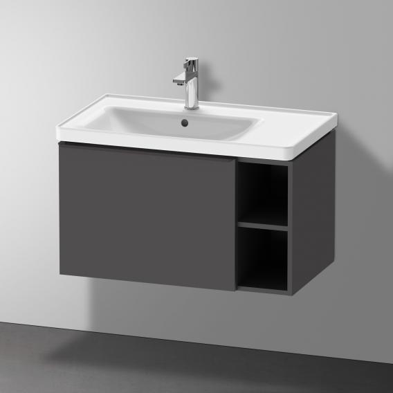 Duravit D-Neo washbasin with vanity unit with 1 pull-out compartment and 1 shelf element