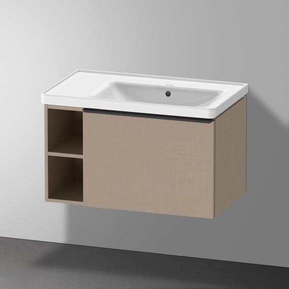 Duravit D-Neo washbasin with vanity unit with 1 pull-out compartment and 1 shelf element