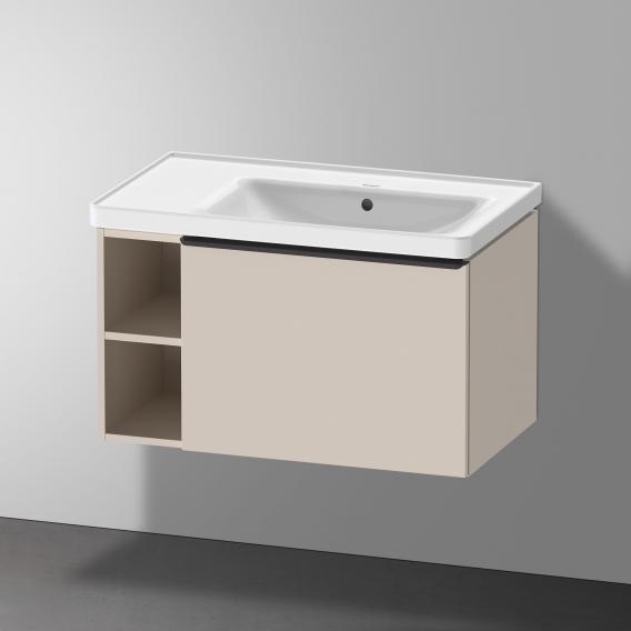 Duravit D-Neo washbasin with vanity unit with 1 pull-out compartment and 1 shelf element