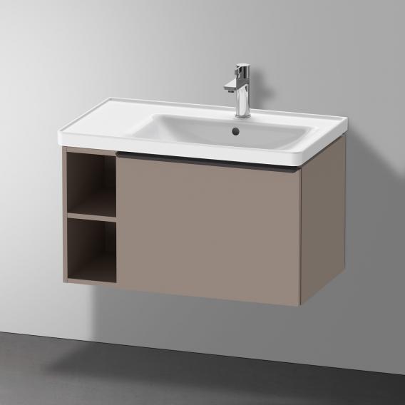 Duravit D-Neo washbasin with vanity unit with 1 pull-out compartment and 1 shelf element