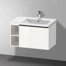 Duravit D-Neo washbasin with vanity unit with 1 pull-out compartment and 1 shelf element