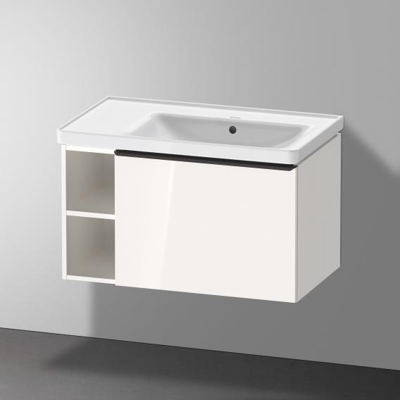 Duravit D-Neo washbasin with vanity unit with 1 pull-out compartment and 1 shelf element