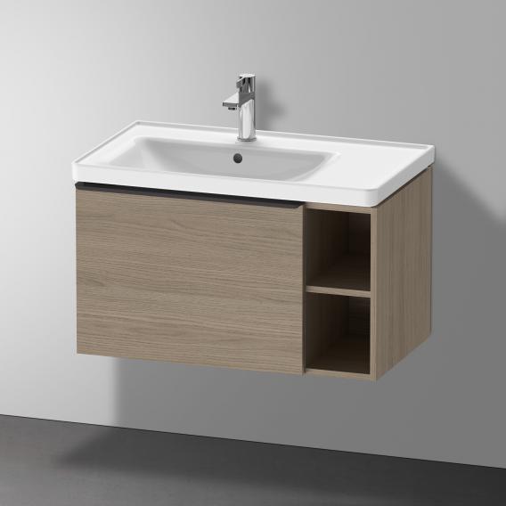 Duravit D-Neo washbasin with vanity unit with 1 pull-out compartment and 1 shelf element