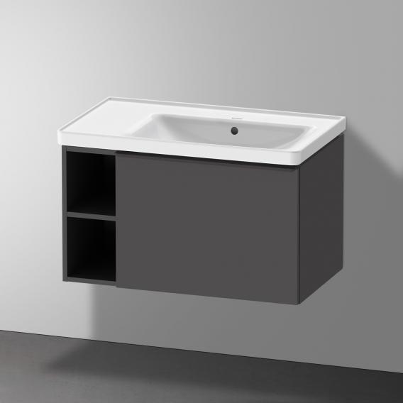 Duravit D-Neo washbasin with vanity unit with 1 pull-out compartment and 1 shelf element