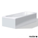 Duravit Darling 用於浴缸/按摩浴缸的新型鑲板，背靠牆版本白色