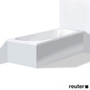 Duravit Darling 用於浴缸/漩渦浴缸的新型鑲板，適用於角落白色