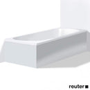 Duravit Darling 用於浴缸/漩渦浴缸的新型鑲板，適用於角落白色