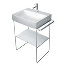 Duravit DuraSquare floorstanding metal console for Compact washbasins
