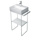 Duravit DuraSquare floorstanding metal console for hand washbasin 45 cm